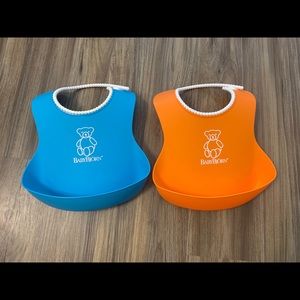 Two Baby Bjorn bibs. Like new!